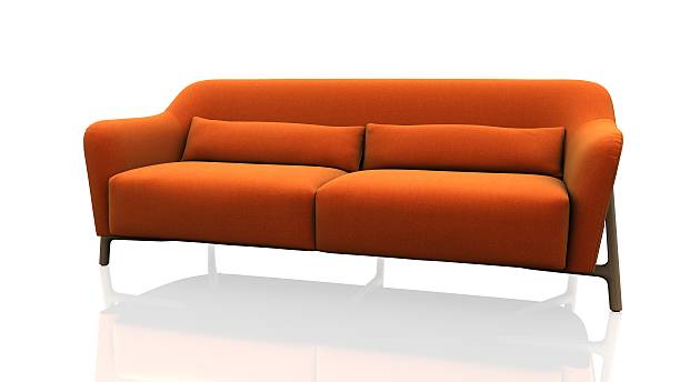 Orange Sofa, piece of furniture
