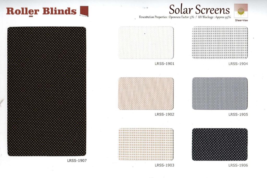 Roller Blinds- Solar Screens